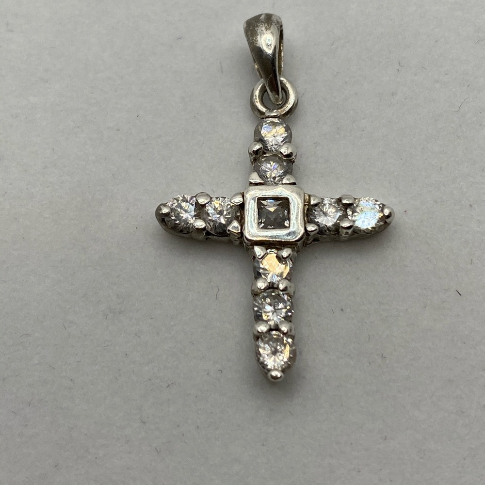 Sterling Silver .35 CZ across